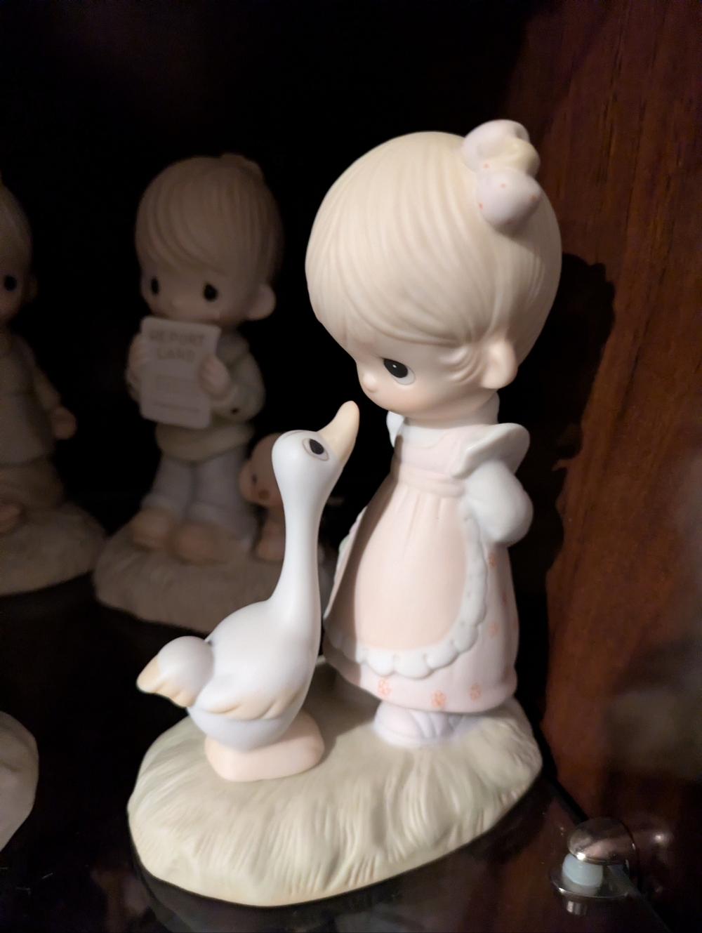 Precious Moments Original 21 Collector Figurines Make A Joyful Noise Girl/Goose